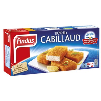 10 Tranches panées Cabillaud MSC 510g