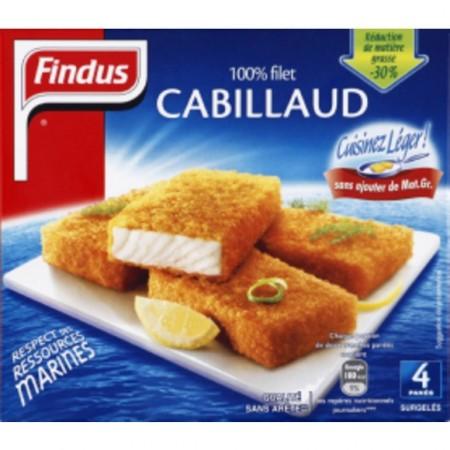4 Tranches panées Cabillaud MSC 204g