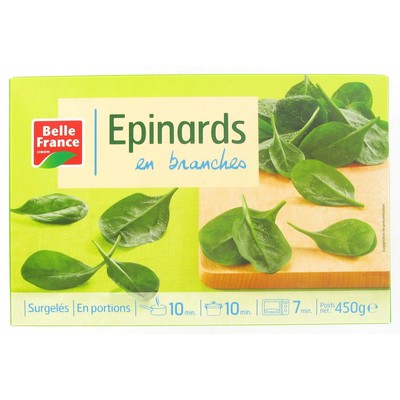EPINARD BRANCHE BF BOITE 450 G 