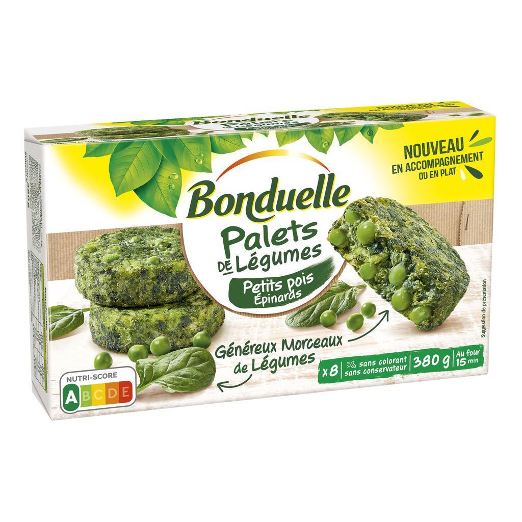 Palets de Petit pois et Épinard Bonduelle 380g