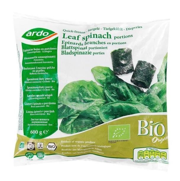 Organic Whole Leaf Spinach 600g