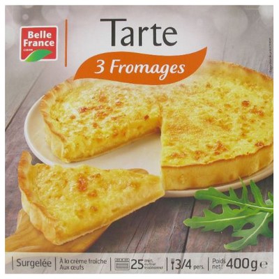 TARTE AUX 3 FROMAGES BF ETUI 400 G