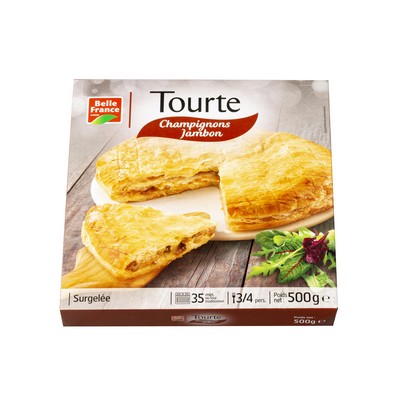 Mushroom and Ham Pie 500g Belle France