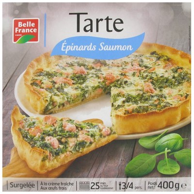 Salmon and Spinach Tart Belle France Box 400g