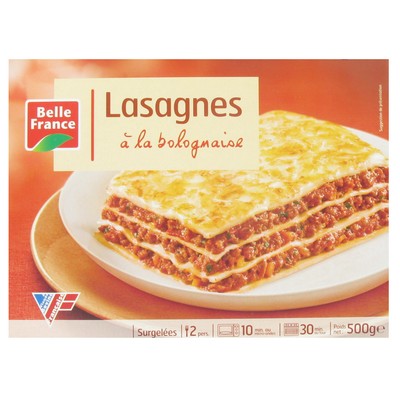 LASAGNE A LA BOLOGNAISE BF ETUI 500 G