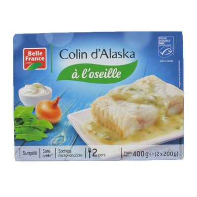 Pollock with Sorrel Belle France 400g