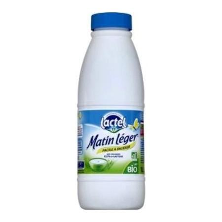 lait BIO sans lactose 1,2% mg Matin Léger LACTEL UHT bouteille 1L