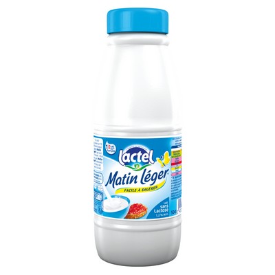 Matin Léger Lactel Lactose-Free Milk 1.2% UHT Bottle 50cl