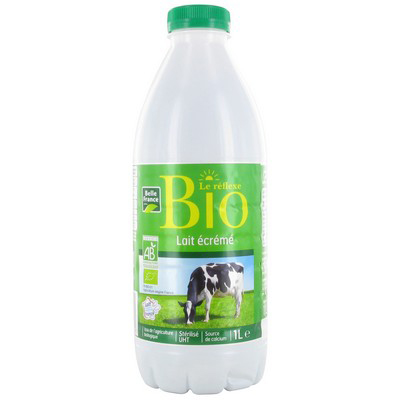 LAIT ECREME UHT BIO BF BOUTEILLE 1 L