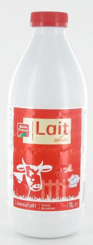 LAIT ENTIER STERILISE UHT BF BOUTEILLE 1 L