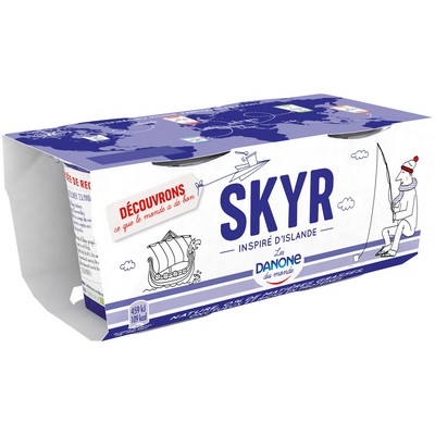 Danone Skyr natural 0% fat 2x140g