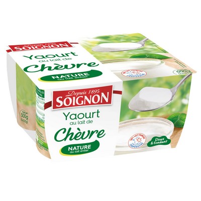 Natural Goat Milk Yogurt x4 Soignon