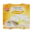 Belle France Vanilla Yogurt Glass Jar x4
