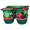 Activia Blackberry Raspberry Yogurt x4