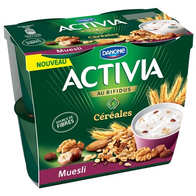 Activia Muesli Yogurt x4