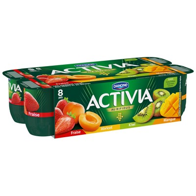 Activia Apricot Yogurt 8x125g