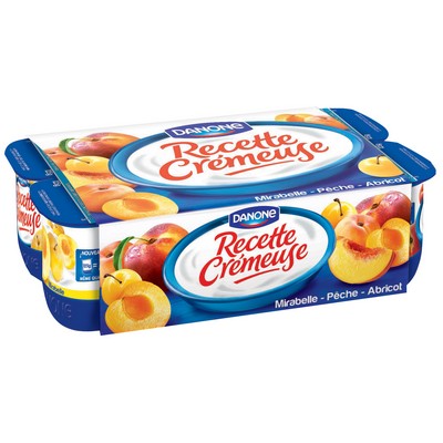 Creamy Yellow Fruit Yogurt x8