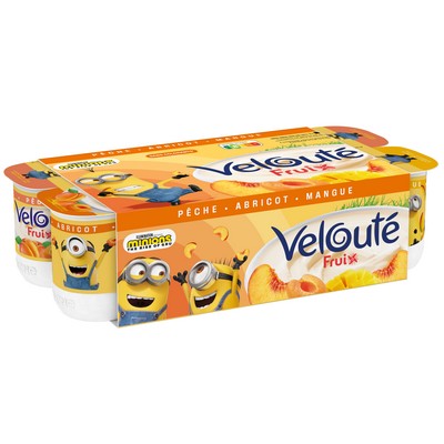 Danone Velouté Fruix stirred yogurt with yellow fruits 8x125g