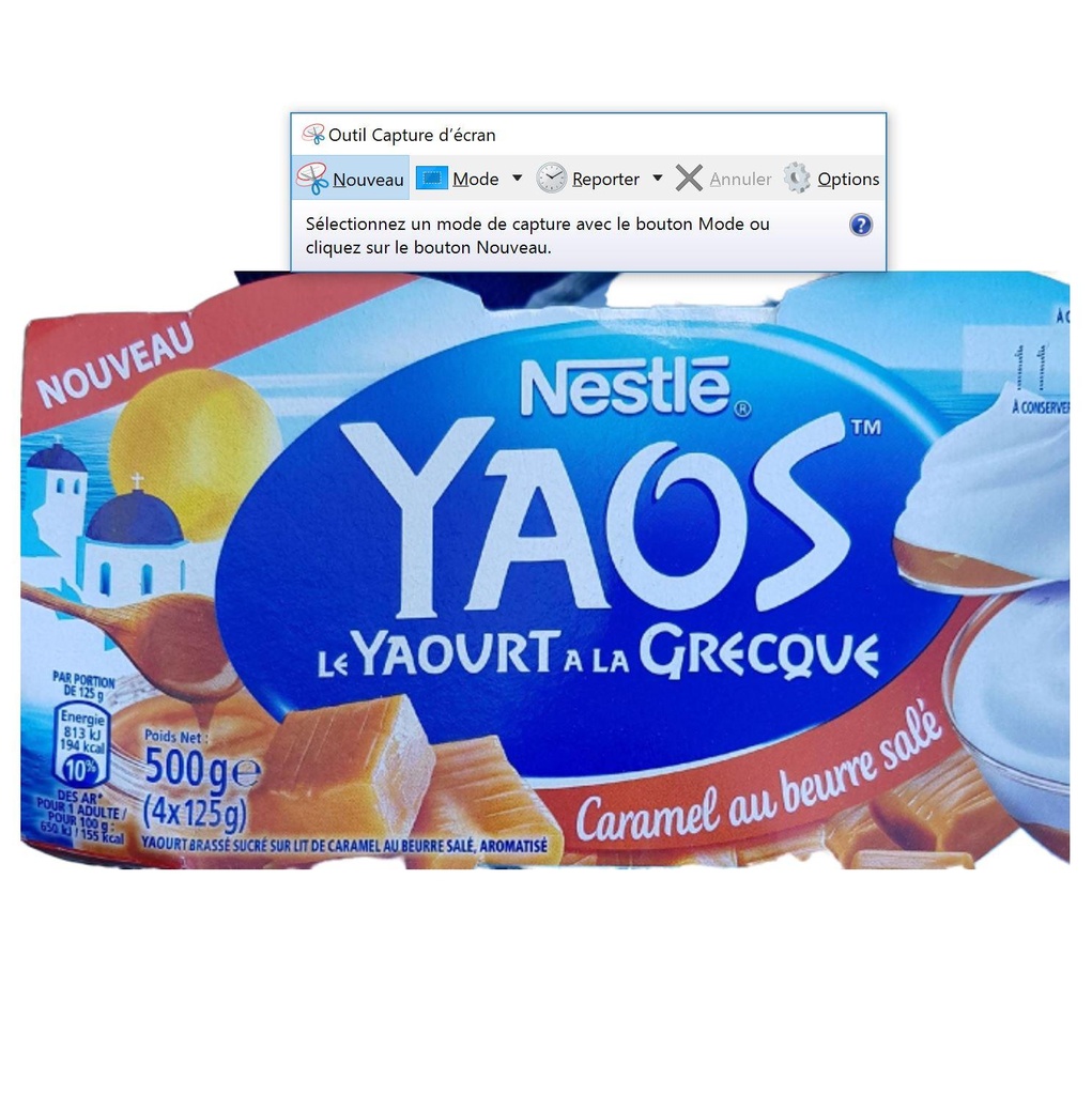 YAOS Greek Yogurt with Caramel x4