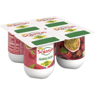 SOJASUN RASPBERRY PASSIONFRUIT 4X100G