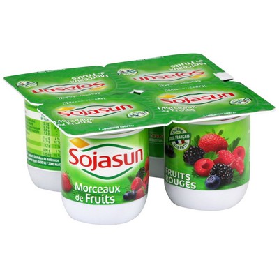 SOJASUN Red Fruits 4x100g
