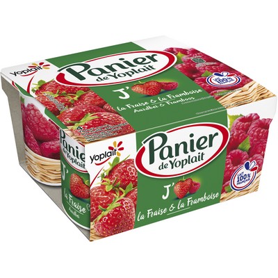 PANIER STANDARD FRAISE FRAMBOISE 125GX4
