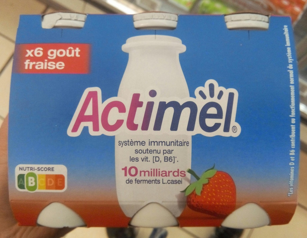 Actimel yaourt à boire fraise 6x100g