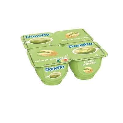 Danette Pistachio Flavored Dessert Cream 4x125g