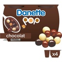 Danette POP Chocolate Dessert Cream with Crispy Balls 4x117g