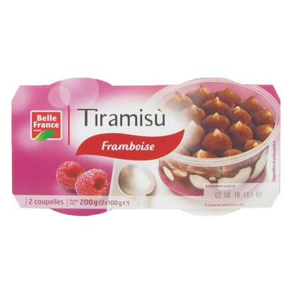 Raspberry Tiramisu Belle France Pot 2 x 100g