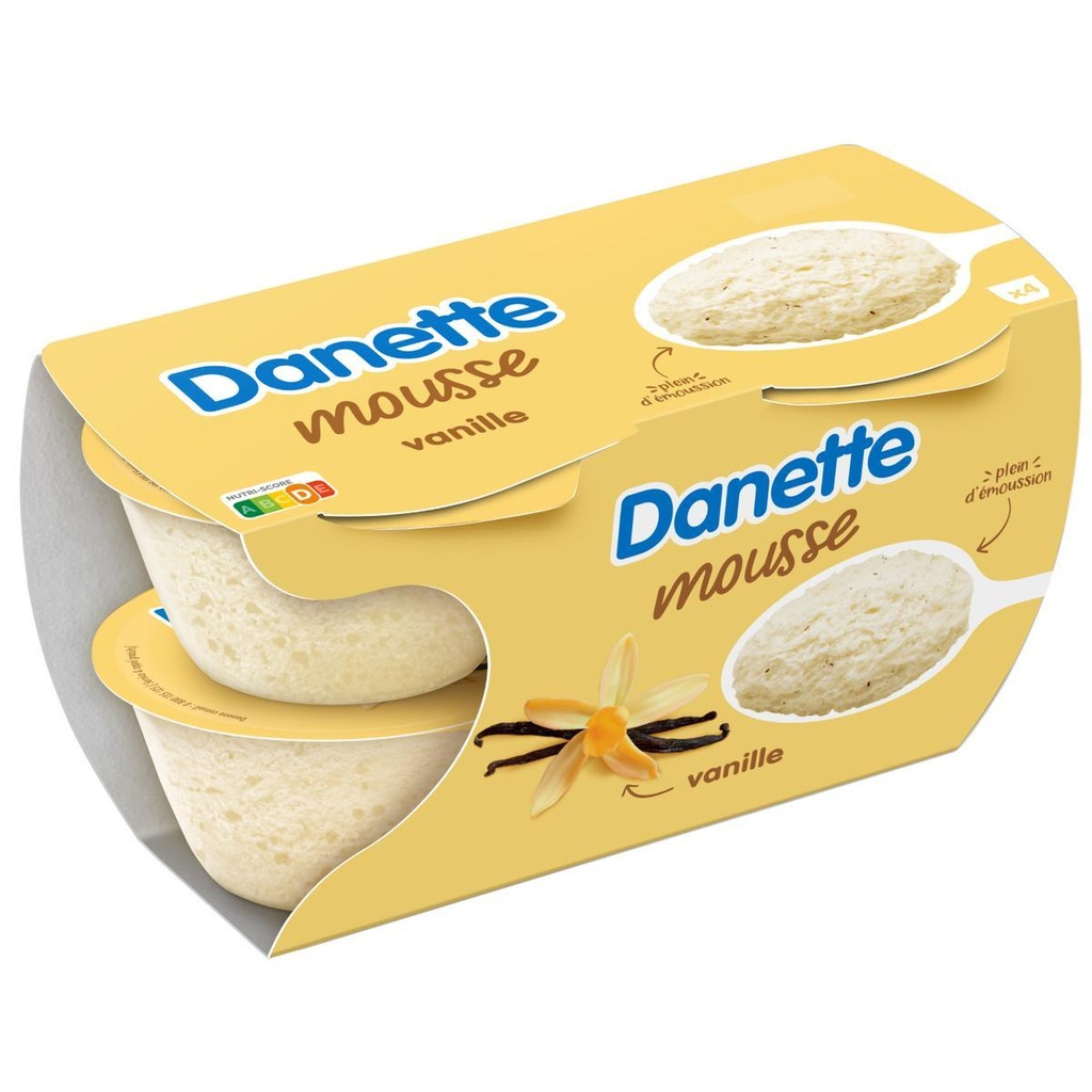 Danette Mousse vanille 4x60g