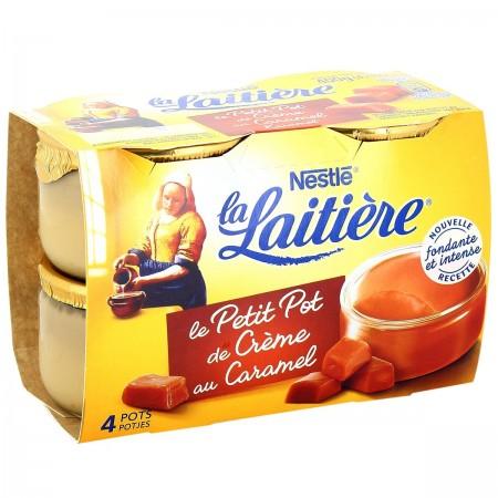 LA LAITIERE Little Pot of Caramel Cream 4x100g