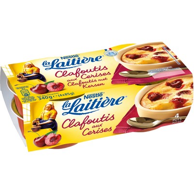 La Laitiere Clafoutis aux cerises 4x85g