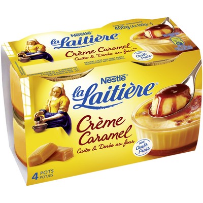 LA LAITIÈRE Caramel Cream 4x100g