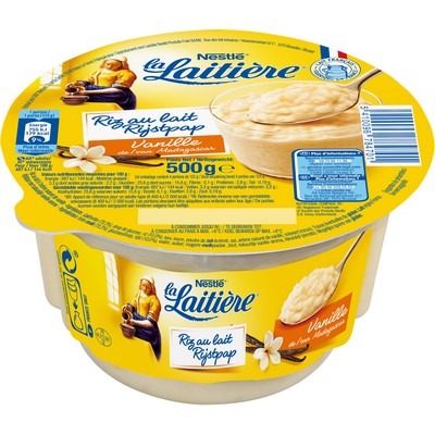 LA LAITIERE Riz au lait VANILLE 1x500G