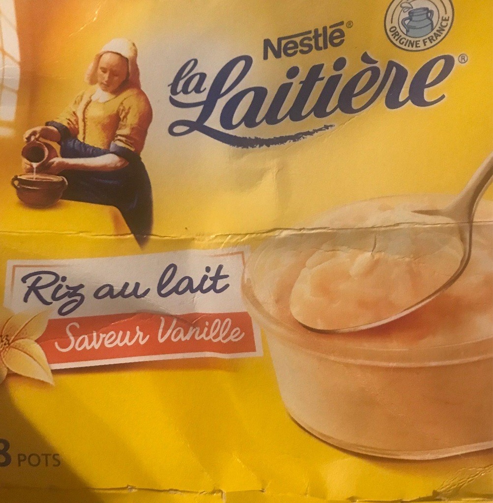 LA LAITIERE Riz au lait VANILLE 8x115G
