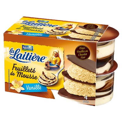 Vanilla Mousse Puff Pastry x4
