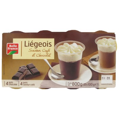 LIEGEOIS SAVEUR CAFE ET CHOCOLAT BF POT 8 X 100 G 