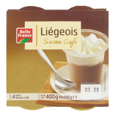 Belle France Coffee Liégeois 4 x 100g