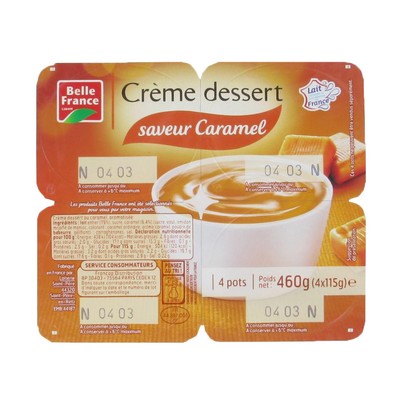 Belle France Caramel Dessert Cream 4 x 115g