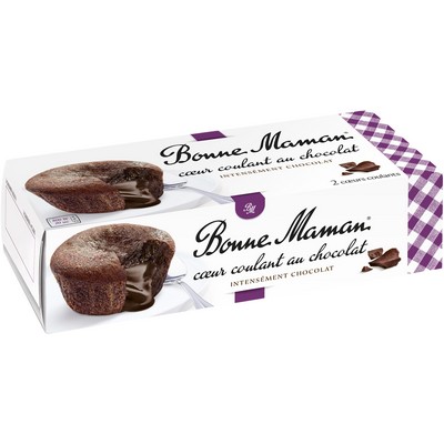 Chocolate Molten Heart Dessert Pastry 2x80g