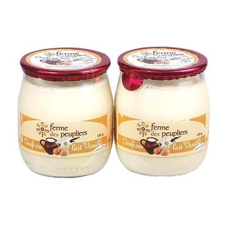 EGGS MILK CUSTARD VANILLA 2X125G.