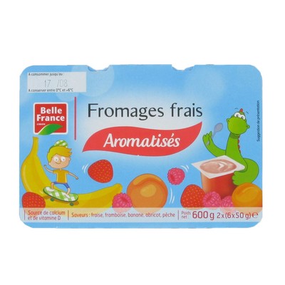 Flavored Fromage Frais BF 12 x 50 g