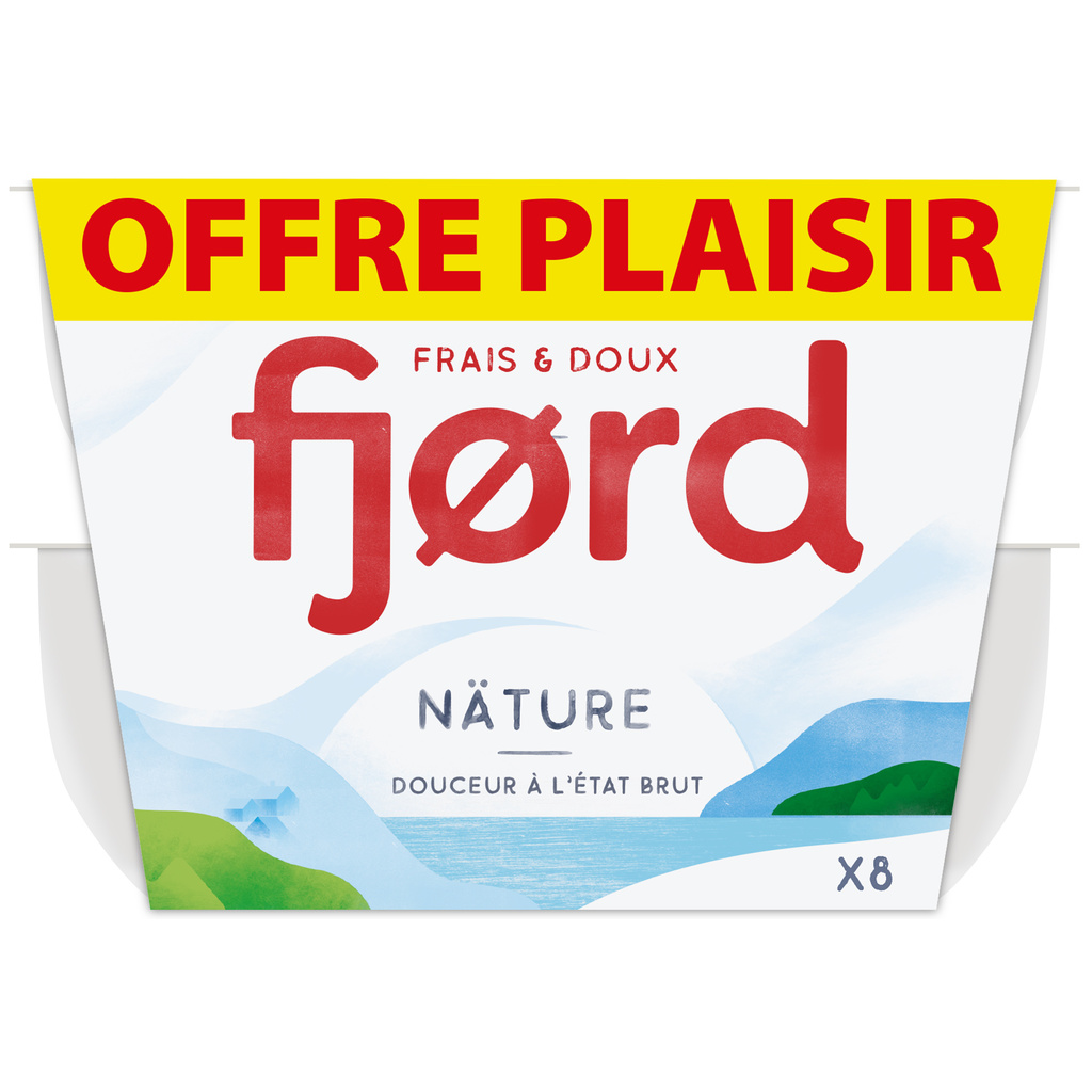 Fjord Yaourt nature crémeux 8x125g