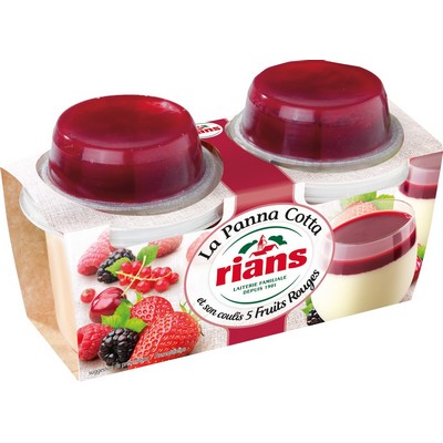 PANNA COTTA RIANS FR.ROUGES X2