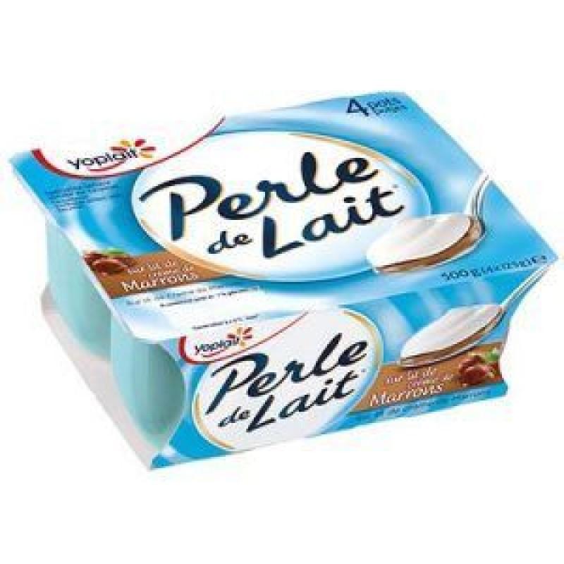 SLA PERLE DE LAIT SUR LIT A LA CREME DE MARRON 125GX4
