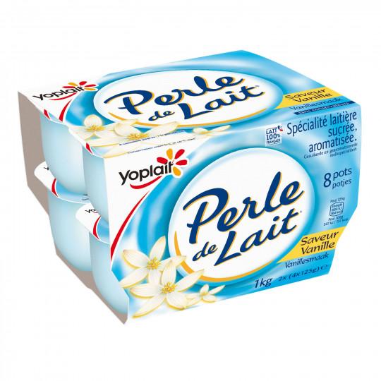 SLA PERLE DE LAIT VANILLE 125GX8