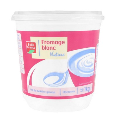 FROMAGE BLANC BATTU 0% MG BF POT 1 KG
