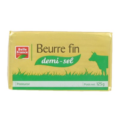 Belle France Fine Lightly Salted Butter 125g Block
