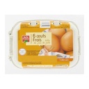 OEUF FRAIS DJP CALIBRE GROS X 6 BF BOITE